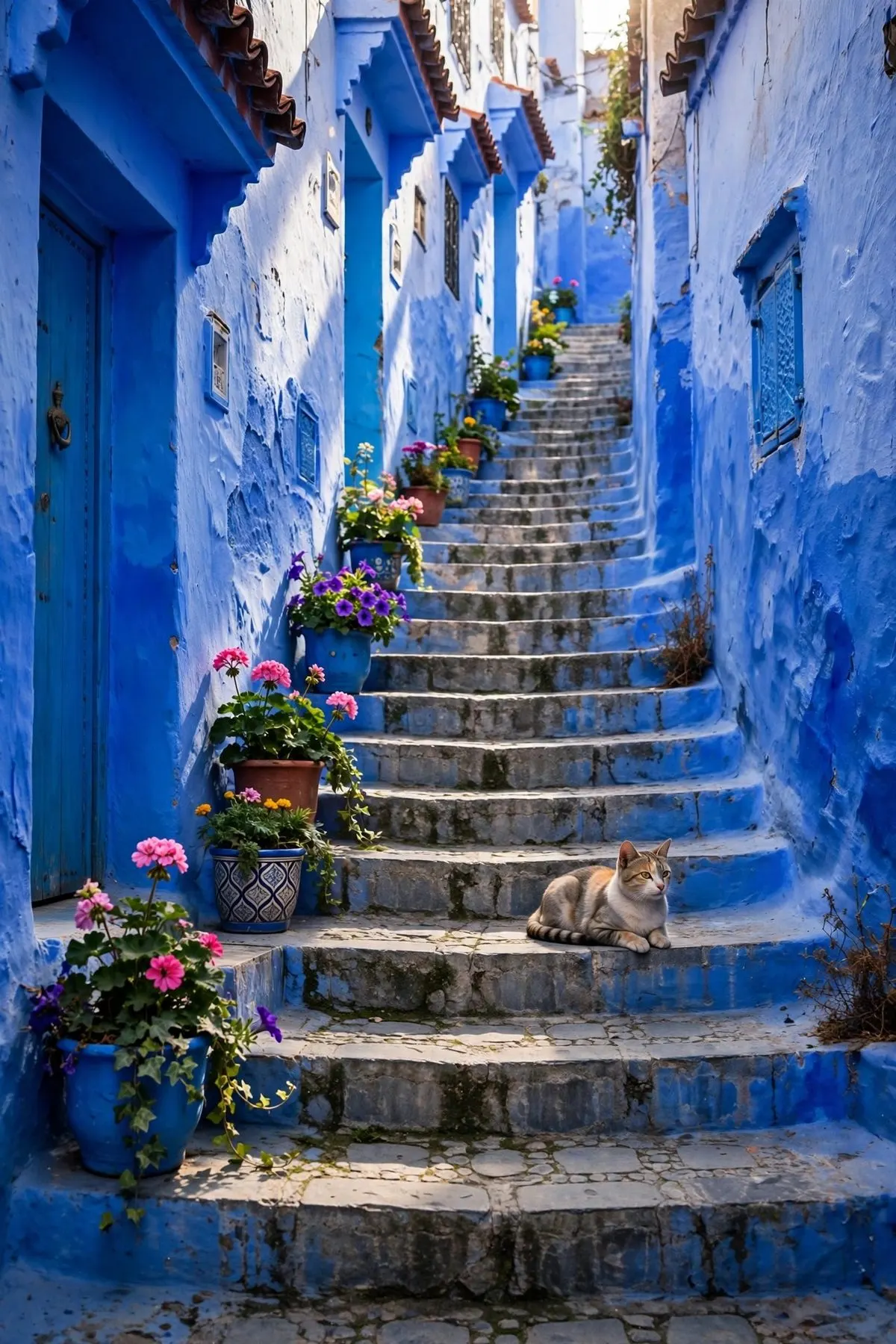 Blue street in Chefchaouen
