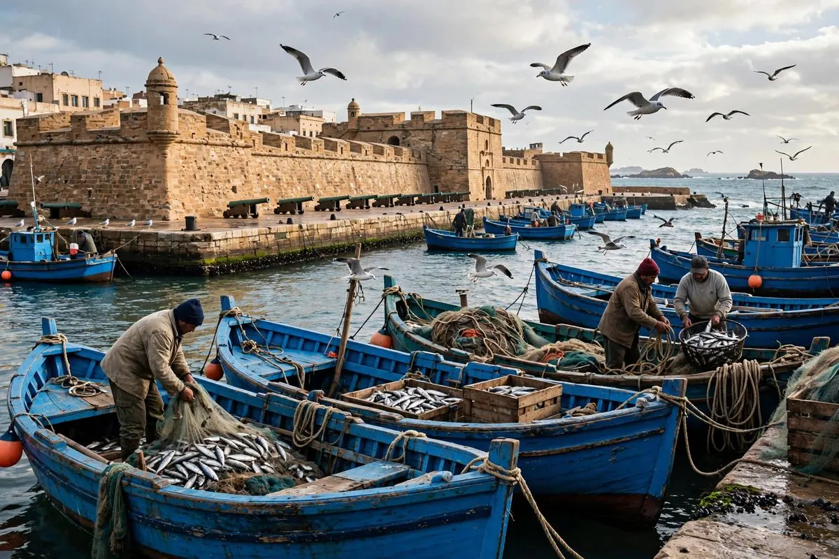 Essaouira fishing port