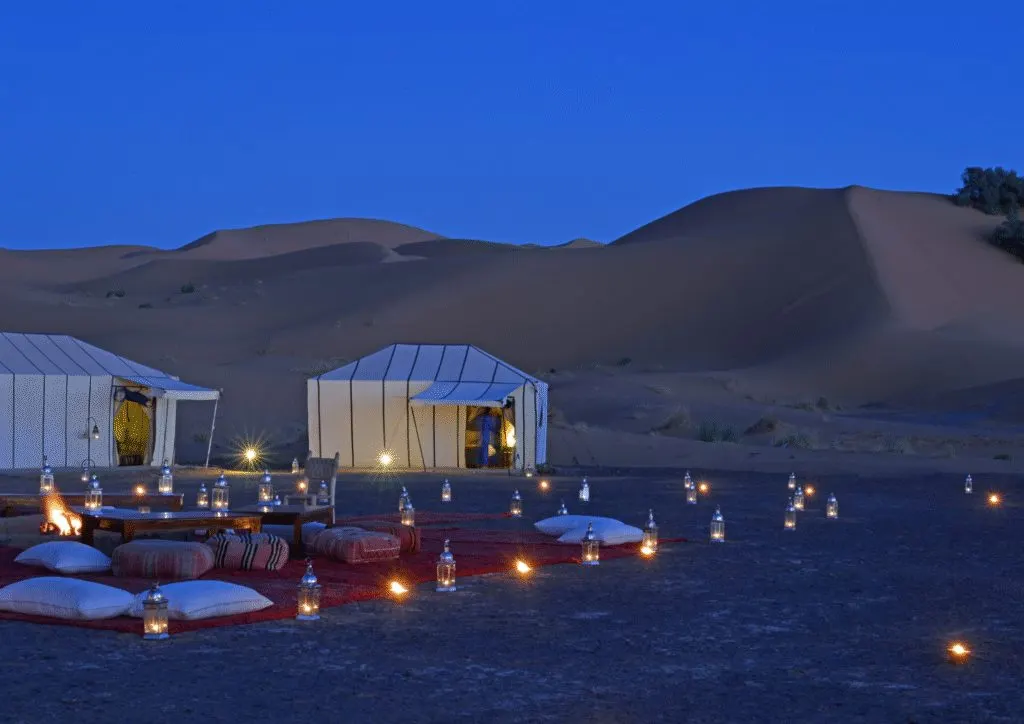 Desert camp in the Erg Chebbi dunes